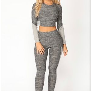 Fashion Nova - Grey Athletic Leisure set